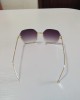 Rimless Trimmed Round Sunglasses Rimless Trimmed Round Sunglasses
