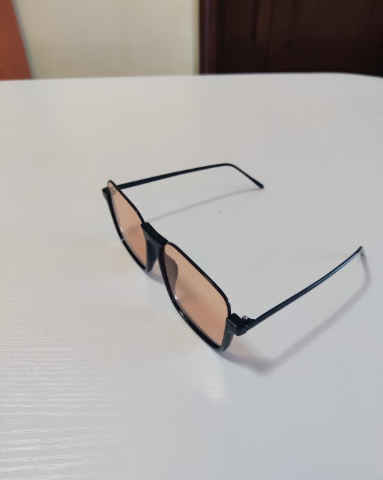 Fashion Style Half Frame Transparent Brown Sunglasses Fashion Style Half Frame Transparent Brown Sunglasses