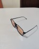 Fashion Style Half Frame Transparent Brown Sunglasses Fashion Style Half Frame Transparent Brown Sunglasses